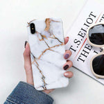 Luxury Marble Case on for Coque Samsung Galaxy A7 2018 Cover for Samsung A7 A6 Plus 2018 A70 A50 A20 A10 Silicon Soft Phone Case