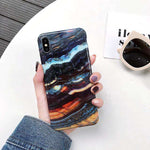 Luxury Marble Case on for Coque Samsung Galaxy A7 2018 Cover for Samsung A7 A6 Plus 2018 A70 A50 A20 A10 Silicon Soft Phone Case