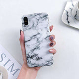 Luxury Marble Case on for Coque Samsung Galaxy A7 2018 Cover for Samsung A7 A6 Plus 2018 A70 A50 A20 A10 Silicon Soft Phone Case