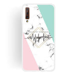 Luxury Marble Case on for Coque Samsung Galaxy A7 2018 Cover for Samsung A7 A6 Plus 2018 A70 A50 A20 A10 Silicon Soft Phone Case