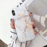 Luxury Marble Case on for Coque Samsung Galaxy A7 2018 Cover for Samsung A7 A6 Plus 2018 A70 A50 A20 A10 Silicon Soft Phone Case