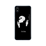 silicon case for xiaomi redmi 7a case full protection soft tpu back cover on for redmi 7 a bumper hongmi 7a phone coque black