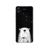silicon case for xiaomi redmi 7a case full protection soft tpu back cover on for redmi 7 a bumper hongmi 7a phone coque black
