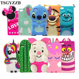 For Fundas Huawei P8 Lite P8lite Case Cute 3D Cartoon Minnie Girl Cat Soft Silicon Case Back Cover Capas Para For Huawei P8 Lite