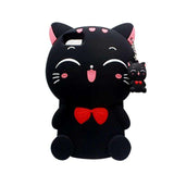 For Fundas Huawei P8 Lite P8lite Case Cute 3D Cartoon Minnie Girl Cat Soft Silicon Case Back Cover Capas Para For Huawei P8 Lite
