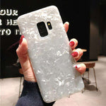 USLION Glitter Dream Shell Pattern Case For Samsung Galaxy S9 S8 Plus IMD TPU Silicon Phone Cover For Smausng S9 Plus Soft Cover